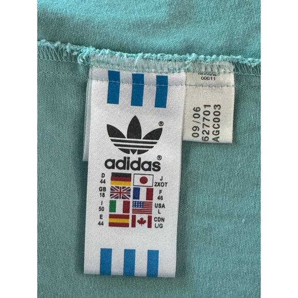 Vintage Y2K Adidas Light Blue Zip-Up Track/Tennis Sport Jacket/coat Women Large - Picture 6 of 9